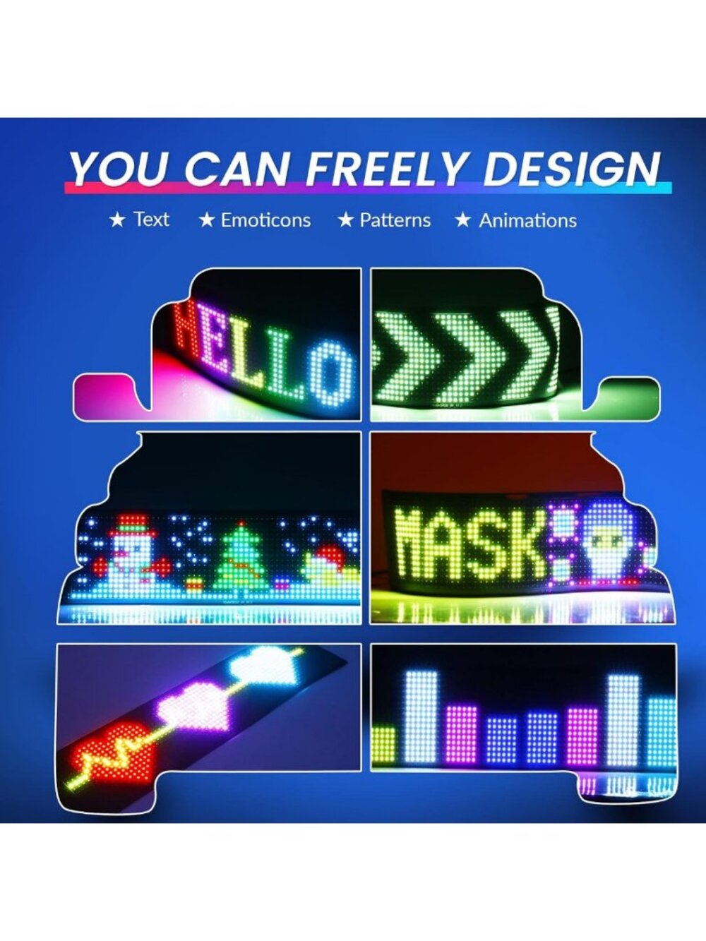 Programmable LED Sign with Bluetooth & App Control - Flexible Custom Text - Picture 6 of 6